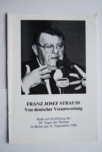 Von deutscher Verantwortung - Strauss, Franz Josef Bund der Vertriebenen [Hrsg]
