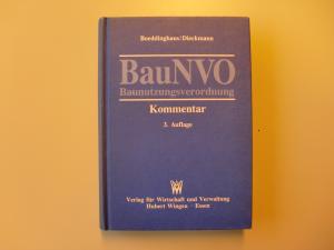 BauNVO Baunutzungsverordnung - Boeddinghaus, Gerhard Dieckmann, Jochen