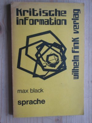 Sprache - Kritische Information - Black, Max
