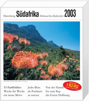 Harenberg Südafrika 2003 Sehnsuchts- Kalender. Mit 53 heraustrennbaren Farbpostkarten. - Harenberg