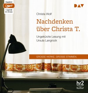 Nachdenken über Christa T., 1 Audio-CD, 1 MP3 - Christa Wolf