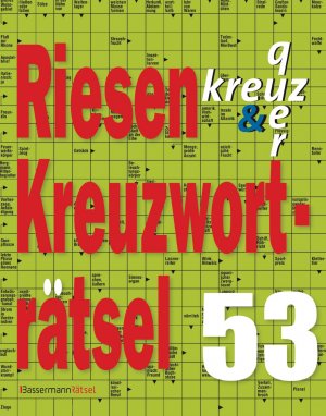 Riesen-Kreuzworträtsel - Krüger, Eberhard
