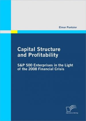 Capital Structure and Profitability: S&P 500 Enterprises in the Light of the 2008 Financial Crisis - Puntaier, Elmar