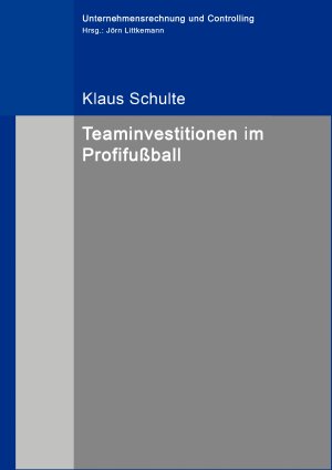 Teaminvestitionen im Profifußball - Schulte, Klaus