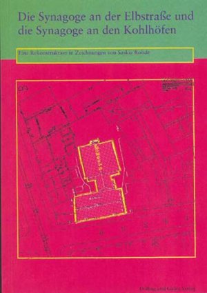 Bildtext: Die Synagoge an der Elbstrasse und die Synagoge an den Kohlhöfen - eine Rekonstruktion in Zeichnungen von Rohde, Saskia