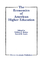The Economics of American Higher Education - Becker, William E. Lewis, D. R.