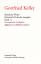 Sämtliche Werke : Historisch-Kritische Ausgabe 25-26 : Gesammelte Gedichte, Apparat 1 und 2 zu Band 9 und 10 - Walter Morgenthaler, Thomas Binder, Karl Grob, Peter Stocker (Eds.) Gottfried Keller