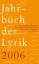 Jahrbuch der Lyrik 2006 - Buchwald, Christoph