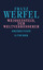 Weißenstein, der Weltverbesserer: Erzählungen (Franz Werfel, Gesammelte Werke in Einzelbänden) - Werfel, Franz