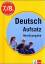 Training Deutsch Aufsatz - Inhaltsangabe - Jentzsch, Peter