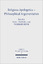 Religious Apologetics - Philosophical Argumentation. . - Schwartz, Yossef (Ed.) / Krech, Volkhard (Ed.).