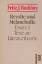 Revolte und Melancholie - Texte zur Literaturtheorie - Raddatz, Fritz J.