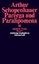 Sämtliche Werke in fünf Bänden: Band V: Parerga und Paralipomena. Kleine philosophische Schriften II. 2 Bde. (suhrkamp taschenbuch wissenschaft) - Arthur Schopenhauer
