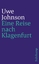 Eine Reise nach Klagenfurt - Johnson, Uwe