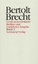 Werke. Große kommentierte Berliner und Frankfurter Ausgabe. 30 Bände (in 32 Teilbänden) und ein Registerband - Band 30: Briefe 3. 1950–195 - Brecht, Bertolt