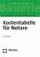 Kostentabelle für Notare: Bäuerle Tabelle, Rechtsstand: 20070601 - Bayerischer Notarverein e.V., Bayerischer