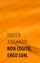Non cogito, ergo sum. - Junghardt, Holger