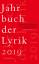 Jahrbuch der Lyrik 2019 - Buchwald, Christoph Bonné, Mirko