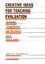 Creative Ideas For Teaching Evaluation - Herausgegeben von Mertens, Donna M.