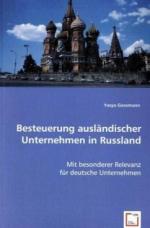 Besteuerung ausländischer Unternehmen in Russland