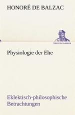Balzac, Honoré de: Physiologie der Ehe
