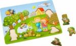 HABA 304430 - Greifpuzzle Obstgarten, Holzpuzzle, 8 Puzzleteile