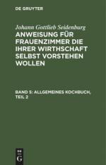 Allgemeines Kochbuch, Teil 2