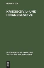 Herausgeber: Degruyter: Kriegs-Zivil- un