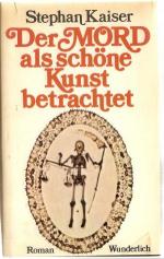 Der Mord als schöne Kunst betrachtet