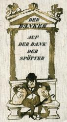 Der Banker auf der Bank der Spötter