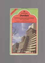 Landkarte / map JORDAN - the hashemite kingdom of jordan with city plans of amman, aqaba, jerash and petra