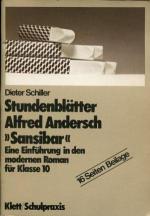 Dieter Schiller: Alfred Andersch, "Sansi