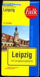 Falk Stadtplan Extra Standardfaltung Leipzig 2005