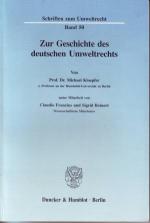Michael Kloepfer: Zur Geschichte des deu Michael Kloepfer: Zur Geschichte des deu