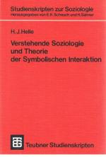 Helle, Horst J.: Verstehende Soziologie 
