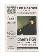 L'Homosexualité en litterature: Marges 1926 (Cahiers Gay-Kitsch-Camp GKC XX-1)