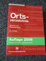 Ortsverzeichnis 2006. Gerichte und Finanzbehörden