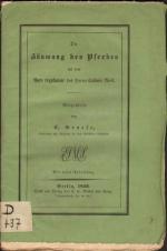 Die Zäumung des Pferdes mit dem Mors régulateur des Herrn Casimir Noel