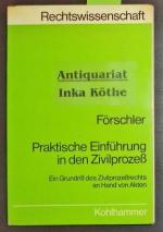 Praktische Einführung in den Zivilprozess - ein Grundriss des Zivilprozessrechts an Hand von Akten -