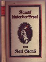 Kampf hinter der Front. Kriegsaufsätze für Deutschtum in Leben und Kunst. Vom Autor signiert.