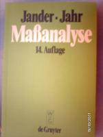 Gerhart Jander: Maßanalyse - Theorie und