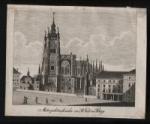 Original-Kupferstich - Metropolitankirche zu St. Veit Prag - 18./19. Jahrhundert