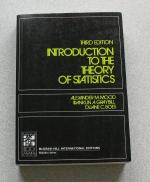 Introduction to the theory of statistics