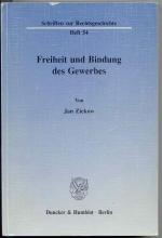 Jan Ziekow: Freiheit und Bindung des Gew Jan Ziekow: Freiheit und Bindung des Gew