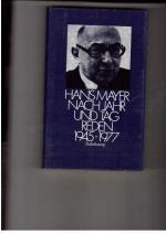 Hans Mayer: Nach Jahr und Tag - Reden 19
