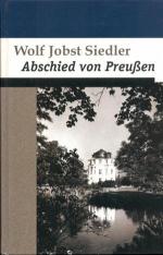 Siedler, Wolf Jobst: Abschied von Preuss Siedler, Wolf Jobst: Abschied von Preuss