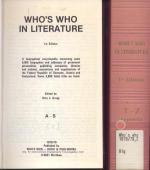 Who´s Who in Literature Band 1 und 2