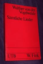 Sämtliche Lieder. Mittelhochdeutsch und in neuhochdeutscher Prosa. Mit einer Einführung in die Liedkunst Walthers. Herausgegeben und übertragen von Friedrich Maurer. UTB 167.