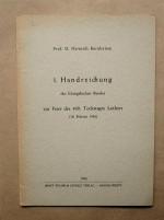 1. Handreichung des Evangelischen Bundes zur Feier des 400. Todestages Luthers. 18. Februar 1946.