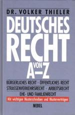 Deutsches Recht von A-Z